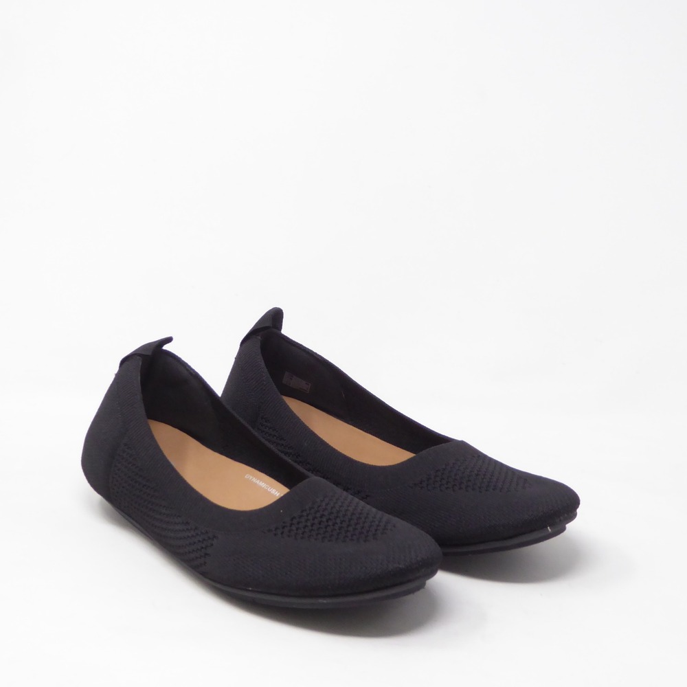 FitFlop Womens Allegro Knit Ballet Flats Black EM7-090 Size 9